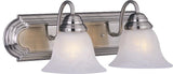 Maxim Lighting Essentials 2-Light Bath Vanity Satin Nickel - 8012MRSN