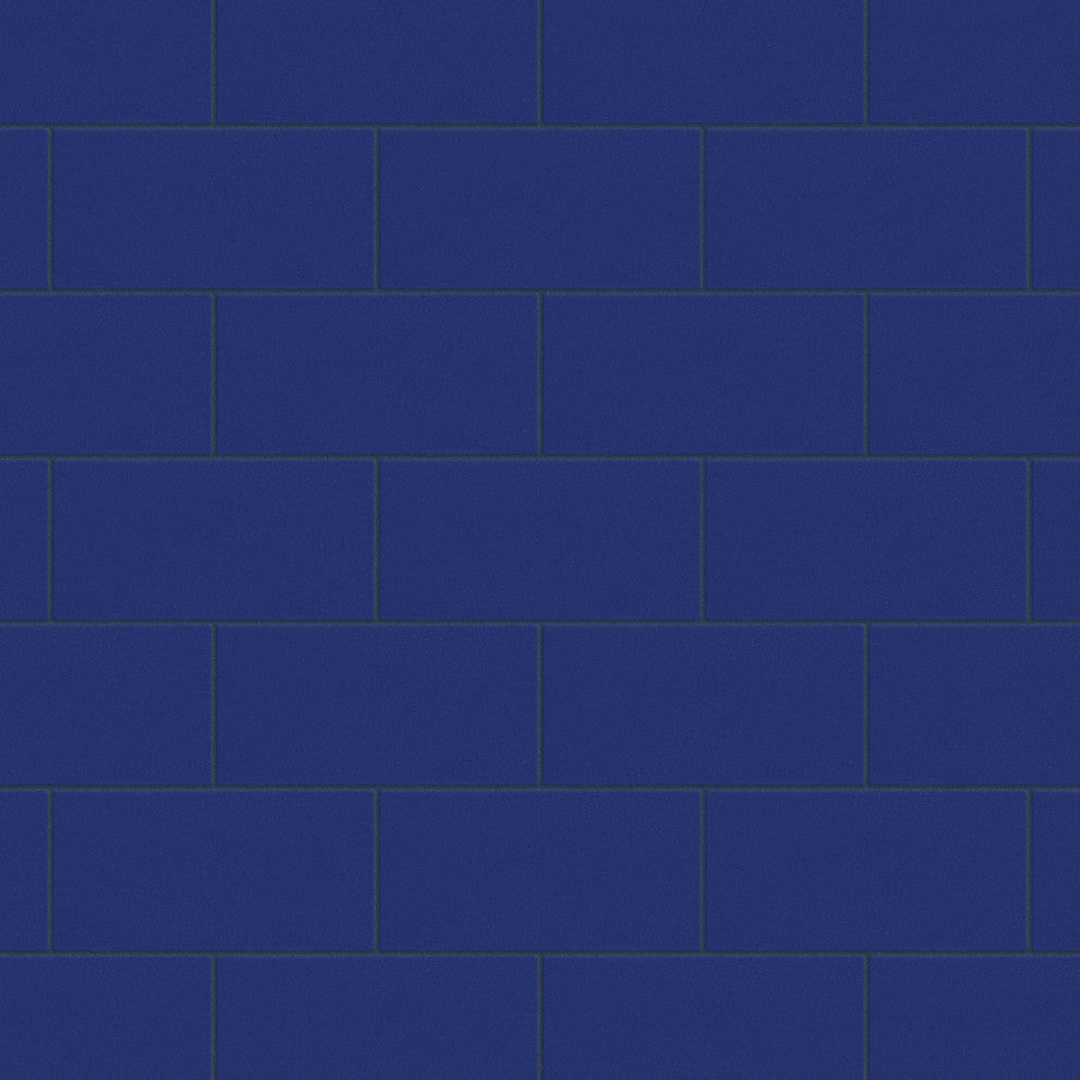 Piscina Brick Porcelain Floor and Wall Tile Sample, Blue