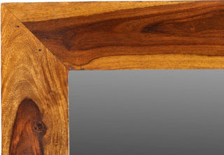 Agra Solid Sheesham Wood Mirror, 60" Height X 30" Wide X 1.5" Deep