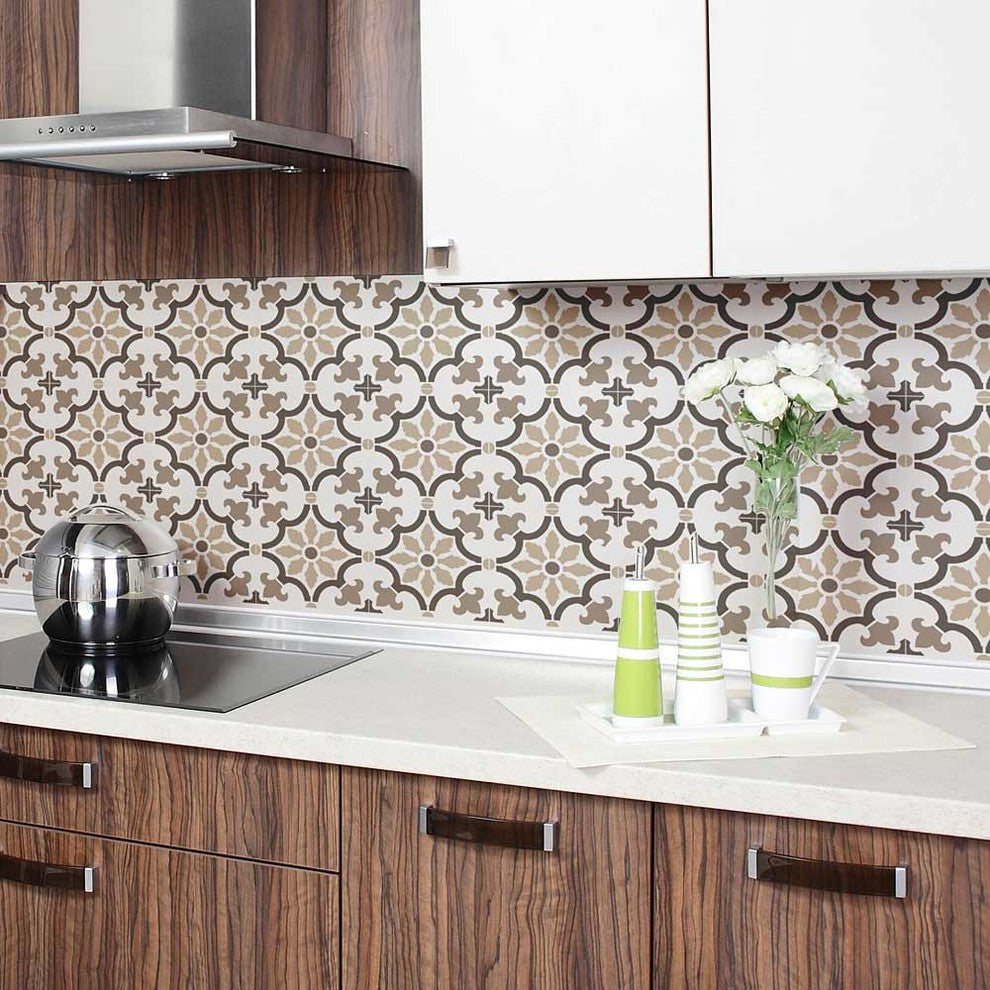 Fabiola Tile Stencil, Portuguese Tile Stencils, DIY Faux Tiles, Medium