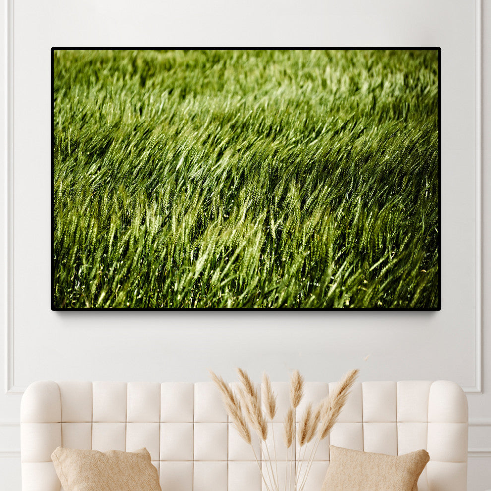 "Grass II" Oversized Framed Canvas, 40" X 60"
