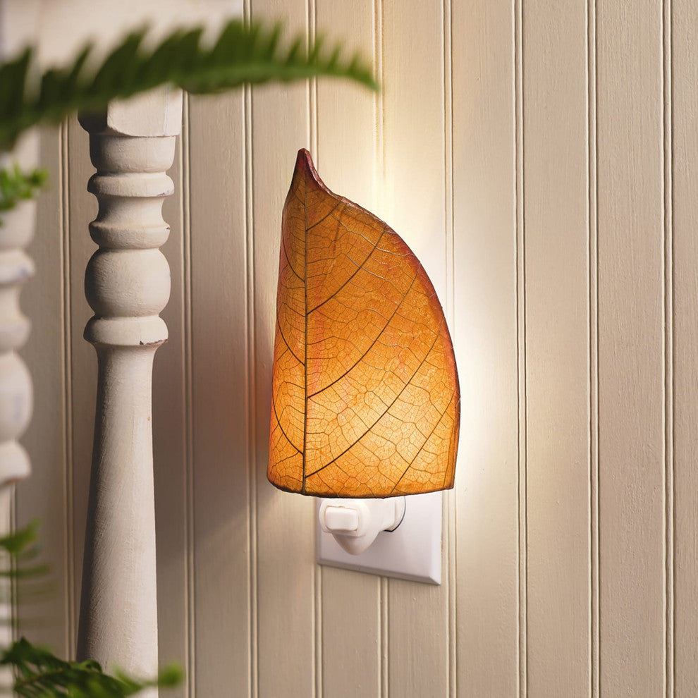 Leaf Nightlight Burgundy