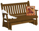 Cedar Traditional English Glider, Mushroom Stain, 6 Foot