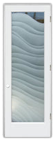 Interior Prehung Door or Interior Slab Door - Dreamy Waves - Primed - 24" x...