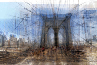 "Brooklyn Bridge" Painting Print on Canvas