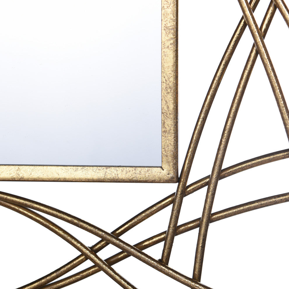 Gemma - Metal Wall Mirror - Gold Finish