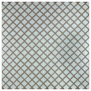 Hudson Tangier Mosaic Floor and Wall Tile, Silk White, Sample