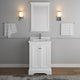 Fresca Windsor 24" Matte White Traditional Bathroom Vanity With Mirror
