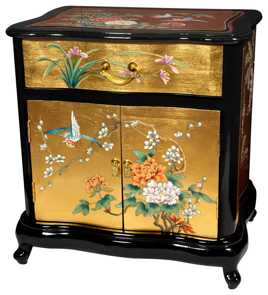 Gold Leaf End Table