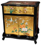 Gold Leaf End Table