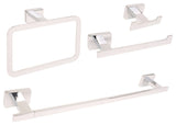 Chicago Series Polished Nickel Bathroom 4 Piece Accessory Set (18)