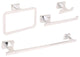 Chicago Series Polished Nickel Bathroom 4 Piece Accessory Set (18)