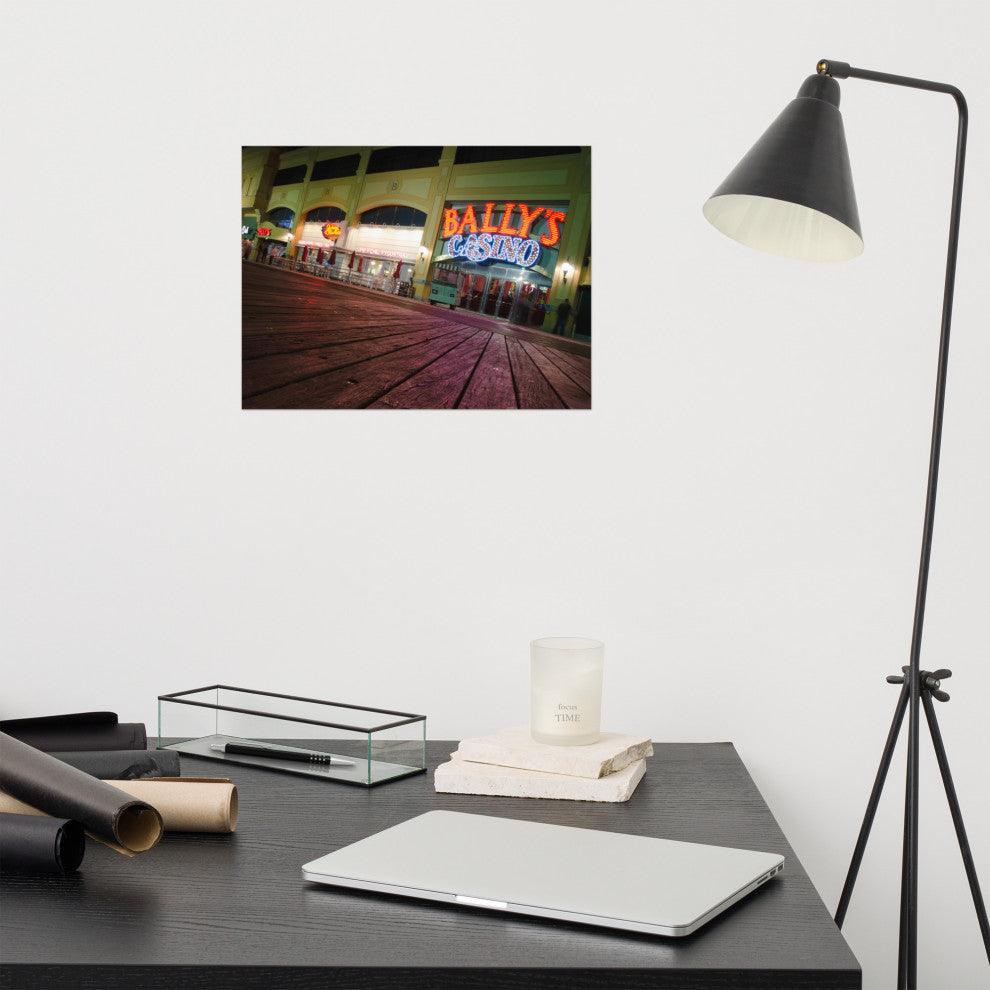 Low on the Boards Night Photography Unframed Wall Art Print, 12" X 16"