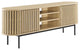 Modway Fortitude Wood TV Stand for TVs up to 78" with Adjustable Shelves in Oak