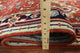 Floral Wool 3'x20' Heriz Serapi Runner Red Hand Knotted Area Rug H9216