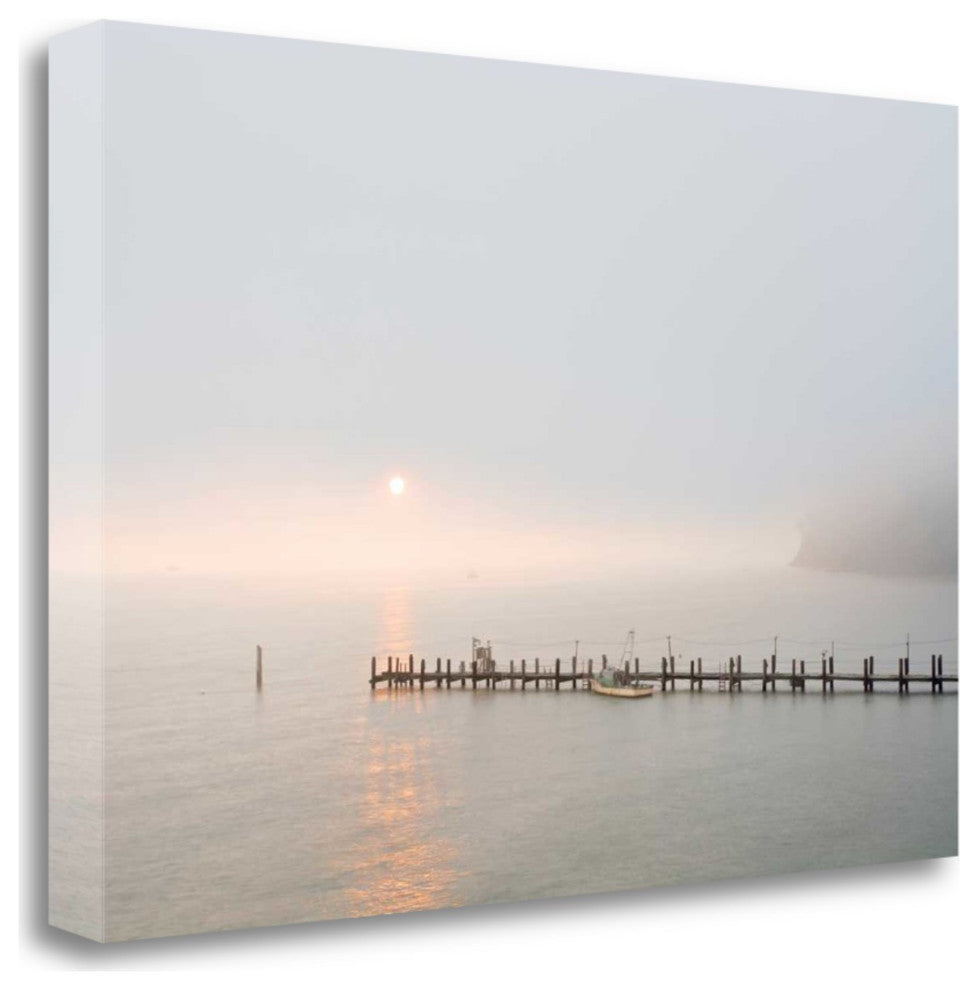 Sunset at the Pier 3 Giclee Wrap Canvas Wall Art