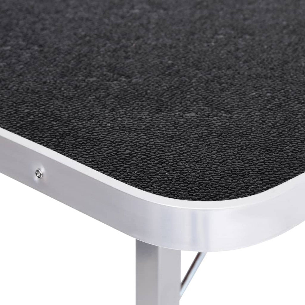 vidaXL Dog Grooming Table Adjustable Arm Foldable Dog Bath Table with 2 Loop