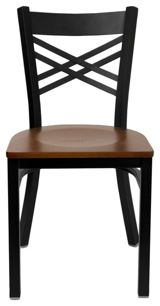 Restaurant Tables and Chairs, "Twin Peaks" ''X'' Back Dining Table Chair