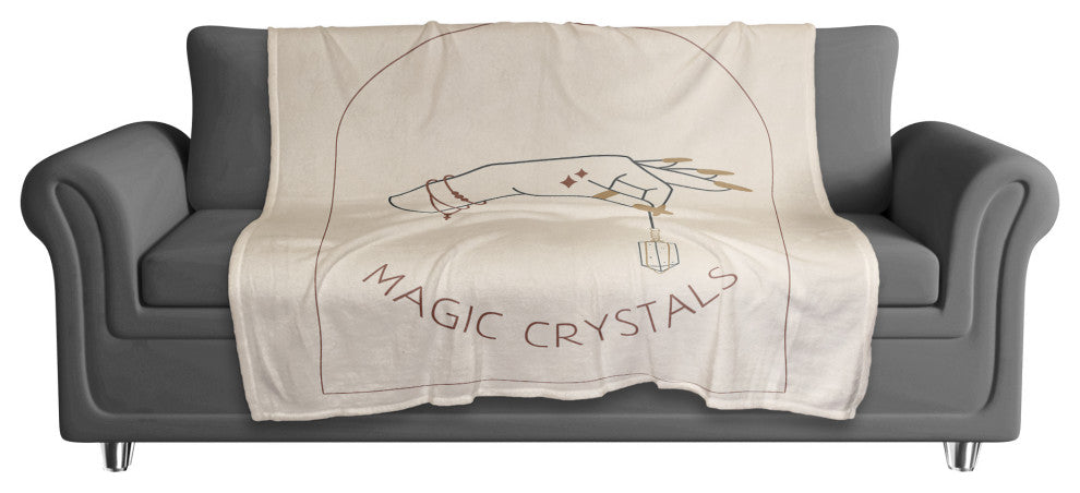 Magic Crystals Hand 2 50"x60" Coral Fleece Blanket
