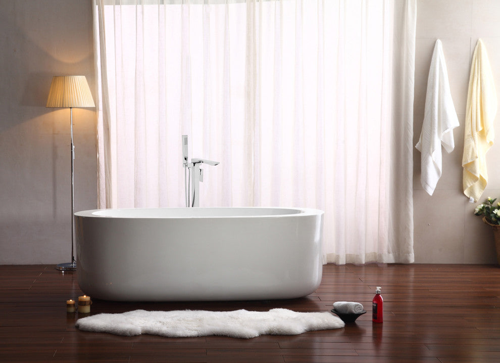 Tub, Faucet and Tray Set Streamline 67" Freestanding MH2120-140