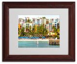 'Virgin Islands 8' Matted Framed Canvas Art by CATeyes