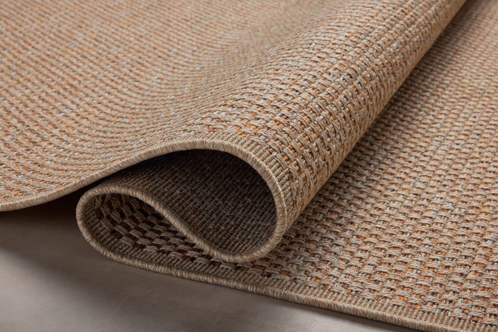 Loloi II Merrick Oatmeal / Sunrise 18" x 18" Sample Rug