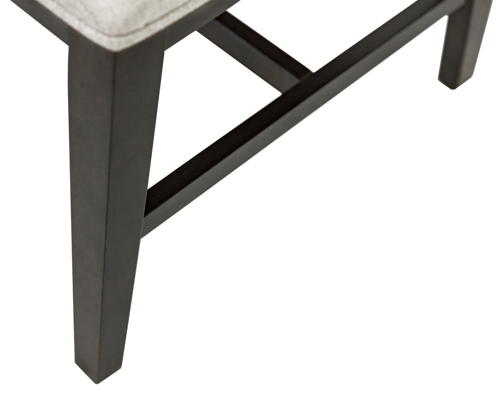 Two Wood Modern Kitchen Table Chairs, Set of 2, Black