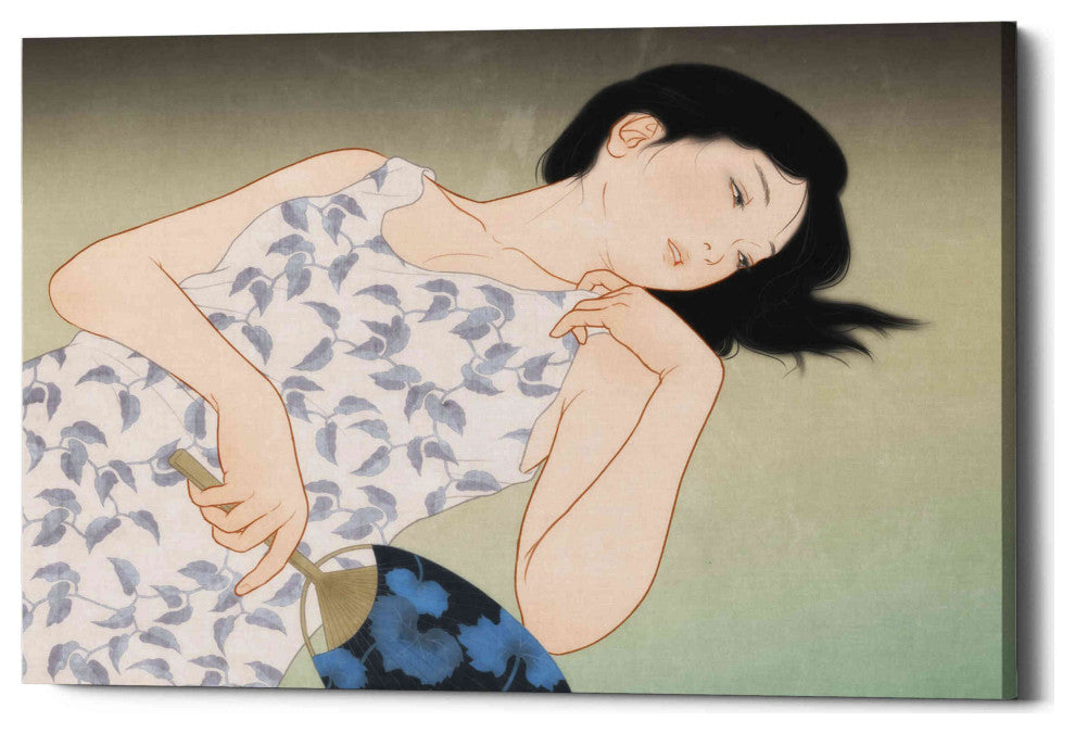 Epic Graffiti ''Evening Cicada'' by Sai Tamiya, Giclee Canvas Wall Art, 54"x40"