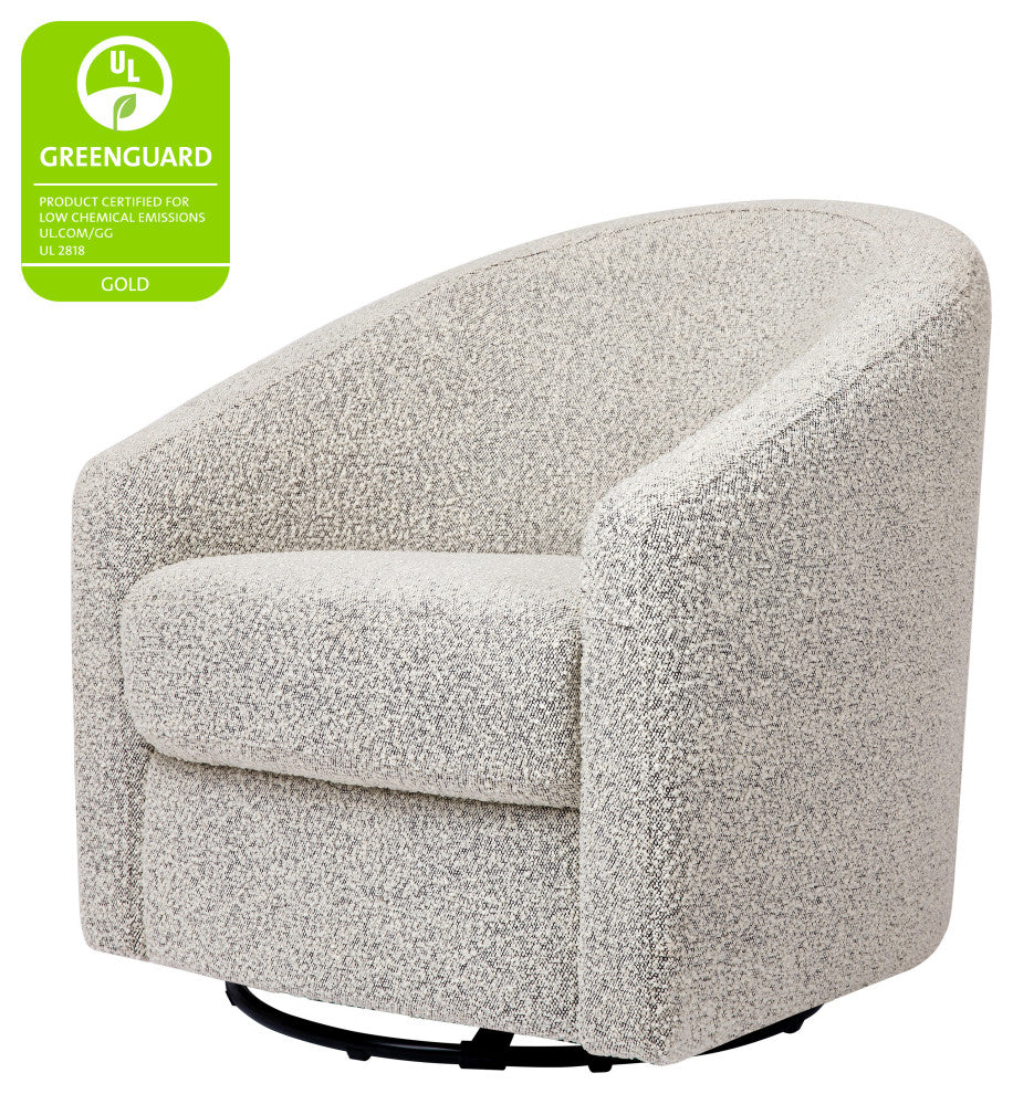 Madison Swivel Glider, Black White Boucle