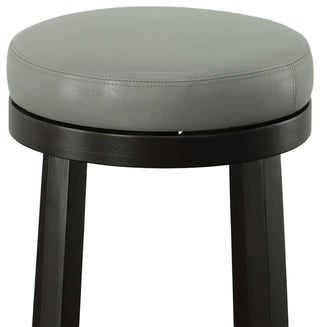 Era Swivel 30" Bar Stool, Gray and Espresso