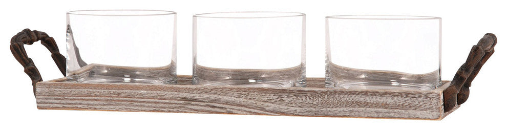 Pomeroy Campagne Tidbit Tray, Ashwood