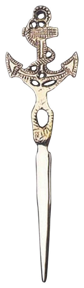 Brass Fowled Anchor Letter Opener