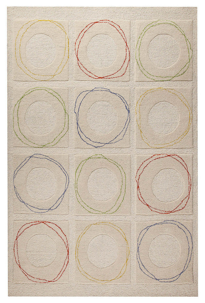 Circa Rug, White, 5''0"x7''0"