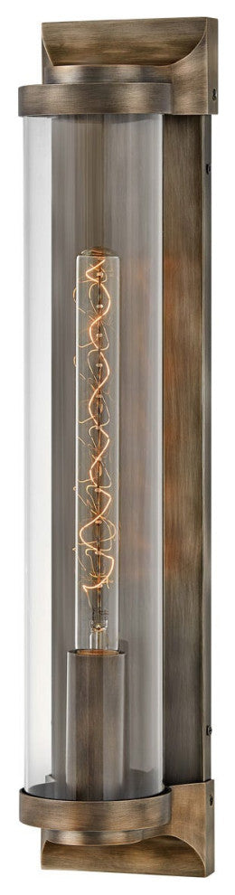 Pearson Large Wall Mount Lantern in Burnished Bronze