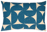 Surya Natur Pillow Shell With Down Insert 13"H X 20"W - Dark Blue