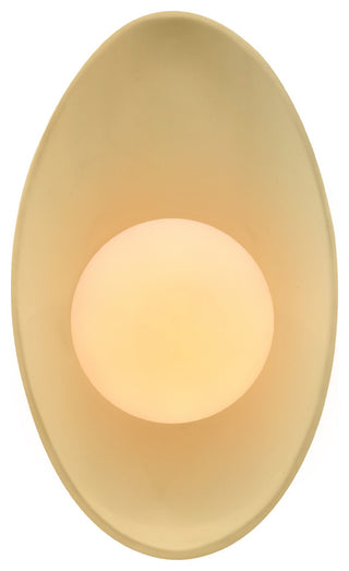 Ambiance Oval Coupe Wall Sconce, Muted Yellow