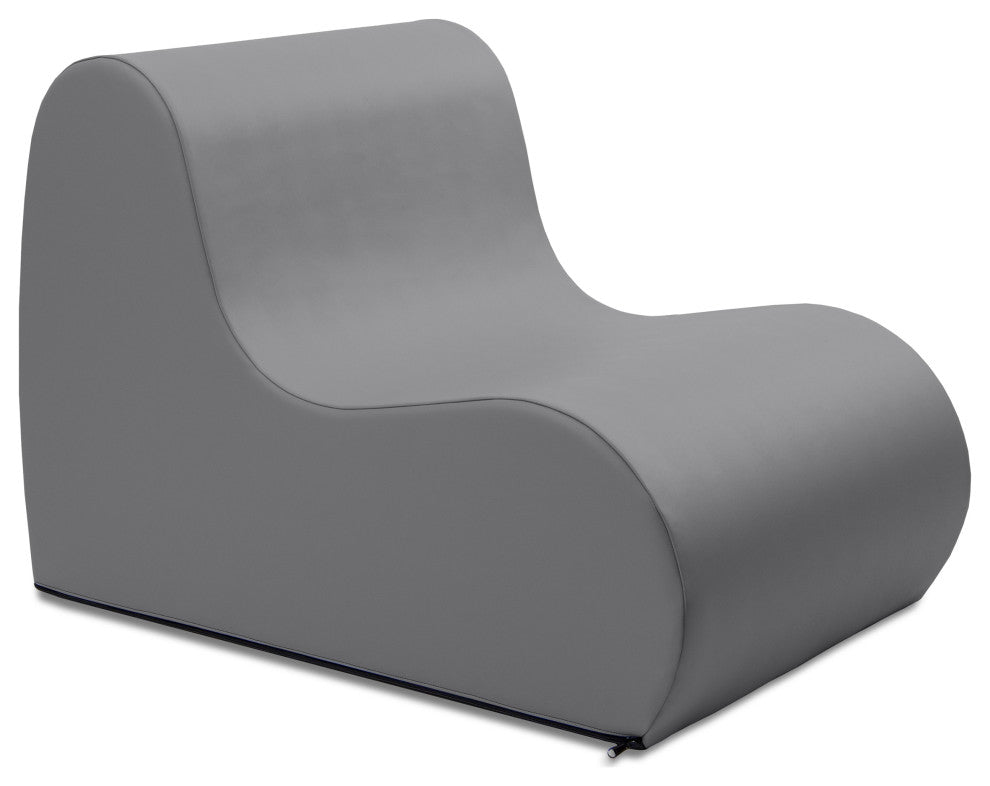 Midtown Foam Classroom Chair, Medium Sizel - Premium Vinyl - Charcoal