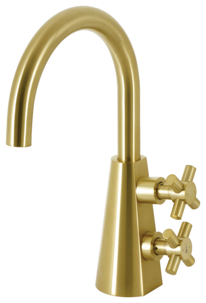 Kingston Brass KS2297DX Two-Handle Single-Hole Bathroom Faucet, Push Pop-Up