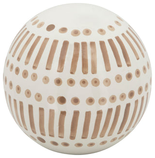 Ceramic 3-Piece Set Orbs, Tan