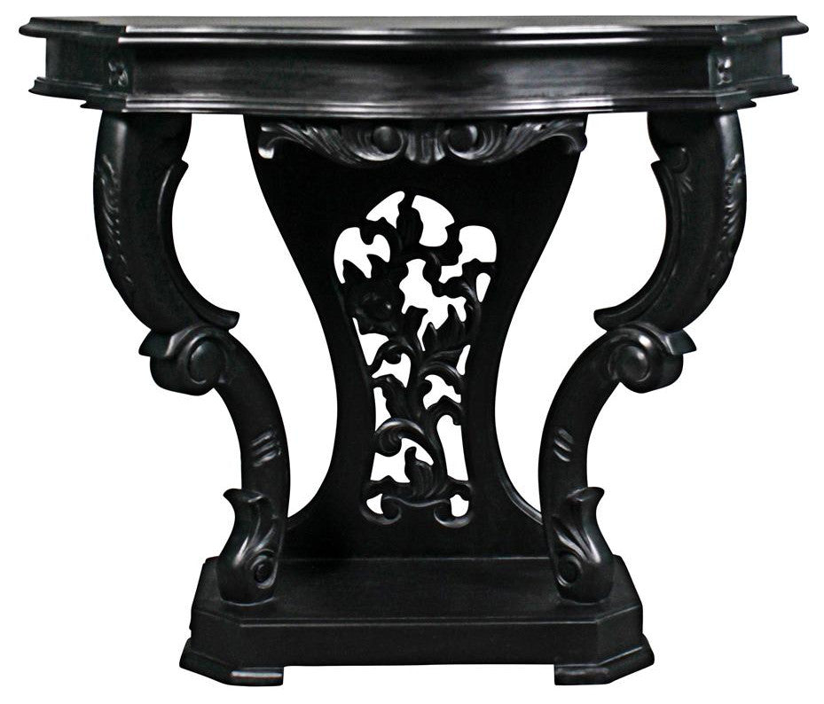 Design Toscano Black Val De Loire Console Table