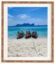 Tristanvision Island Hopping On Longtails Framed Wall Art, 14x16.5"