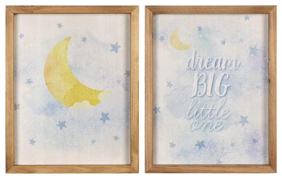 Dream Big Little One Wooden Wall Art Set