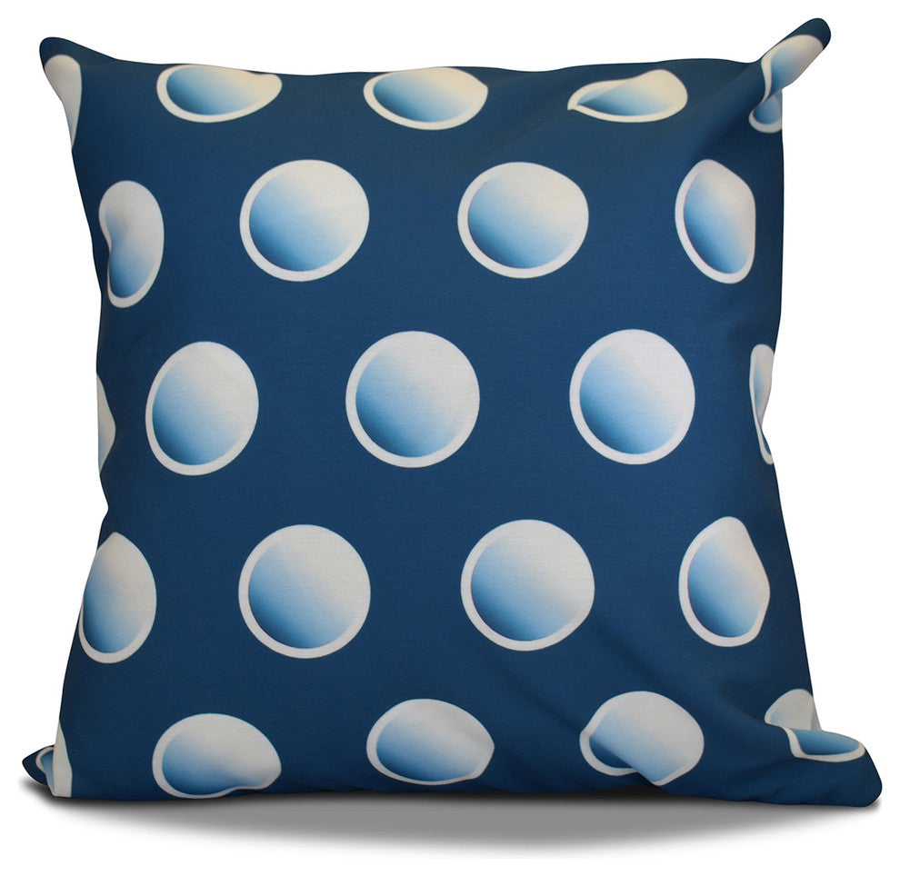 Dip Dye Dots Pillow, Teal, 18"x18"