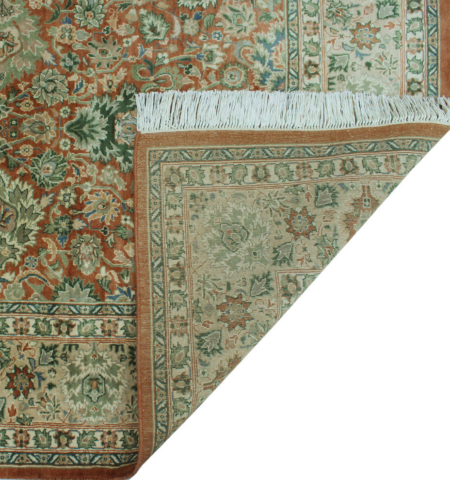 Pak-Persian Lahore Rust Rug, 6'1x9'1