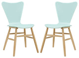 Cascade Dining Chair Set of 2, Light Blue