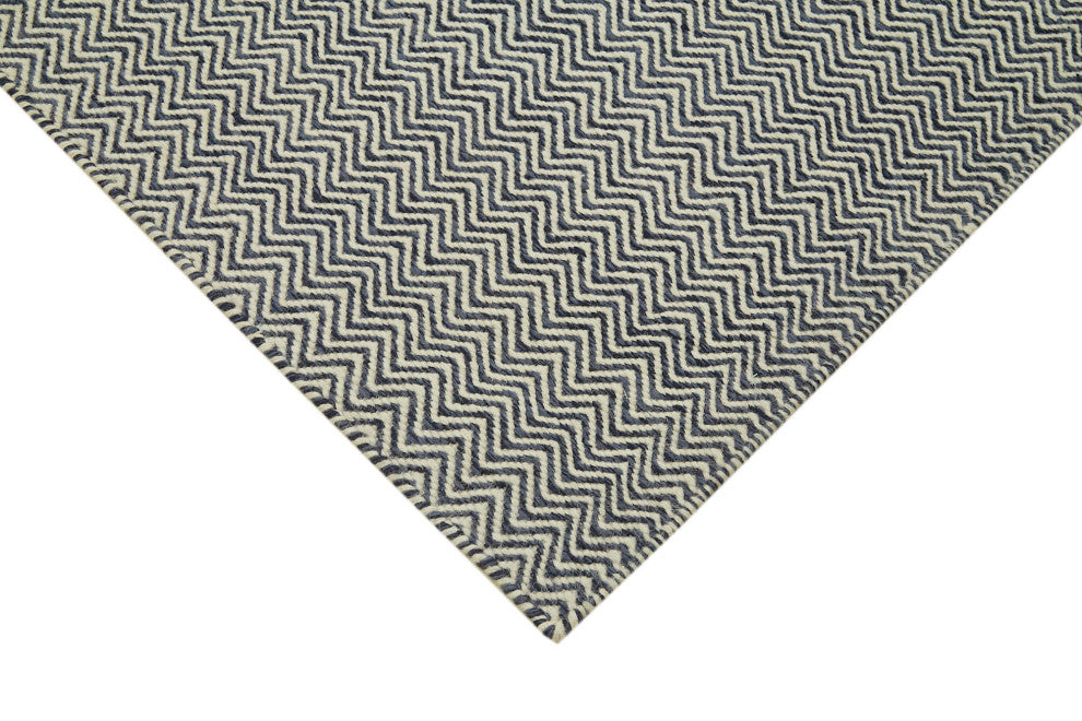 Rug N Carpet - Hand-knotted Modern Design 8' 1'' x 10' 0'' Flatweave Kilim Rug