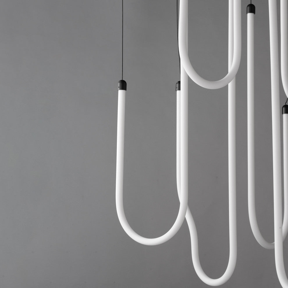 ET2 E24988 Soleil 36"W Multi Light Pendant - Natural Aged Brass