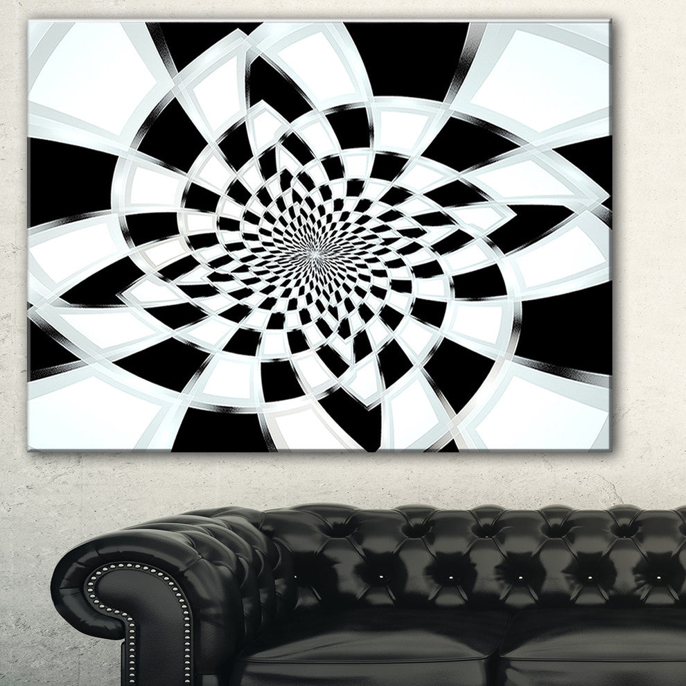 "Abstract Spiral Fractal Design" Canvas Print, 40"x30"