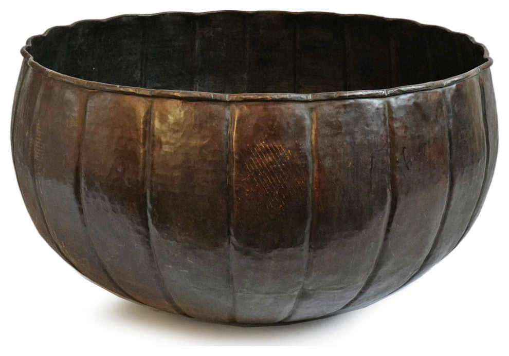 Consigned Large Bronze Planter Bowl
