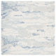 Safavieh Couture Abstract Collection, ABT465 Rug, Ivory/Blue, 6' Square